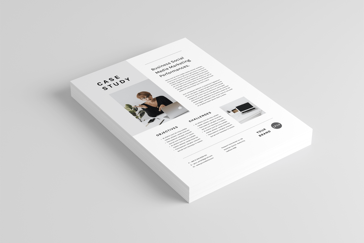 案例研究文档海报设计模板 Case Study | MS Word & Indesign 幻灯图表 第5张-素材湾丨精选海外优质设计素材资源 案例研究文档海报设计模板 Case Study | MS Word & Indesign 幻灯图表 sucaiwan.com