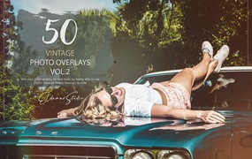 50个复古照片叠层背景素材v2 50 Vintage Photo Overlays – Vol. 2