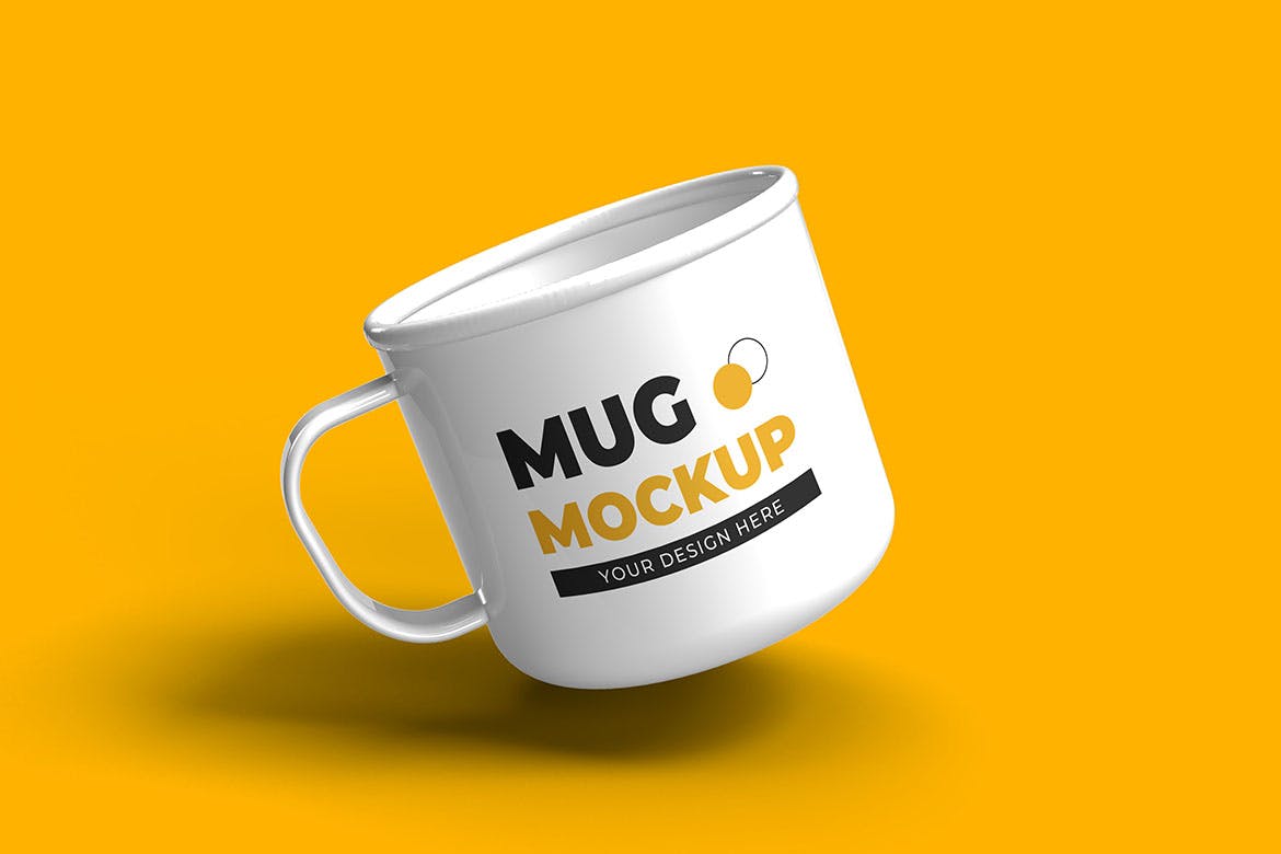 金属水杯外观设计样机图 Metal Mug Mock-up 样机素材 sucaiwan.com