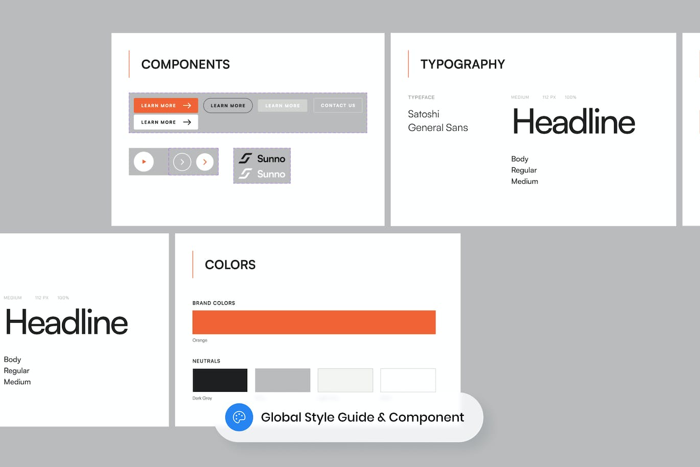 太阳能电池板供应商公司网站着陆页UI设计模板 Sunno – Solar Panel Provider Company Landing Page APP UI sucaiwan.com