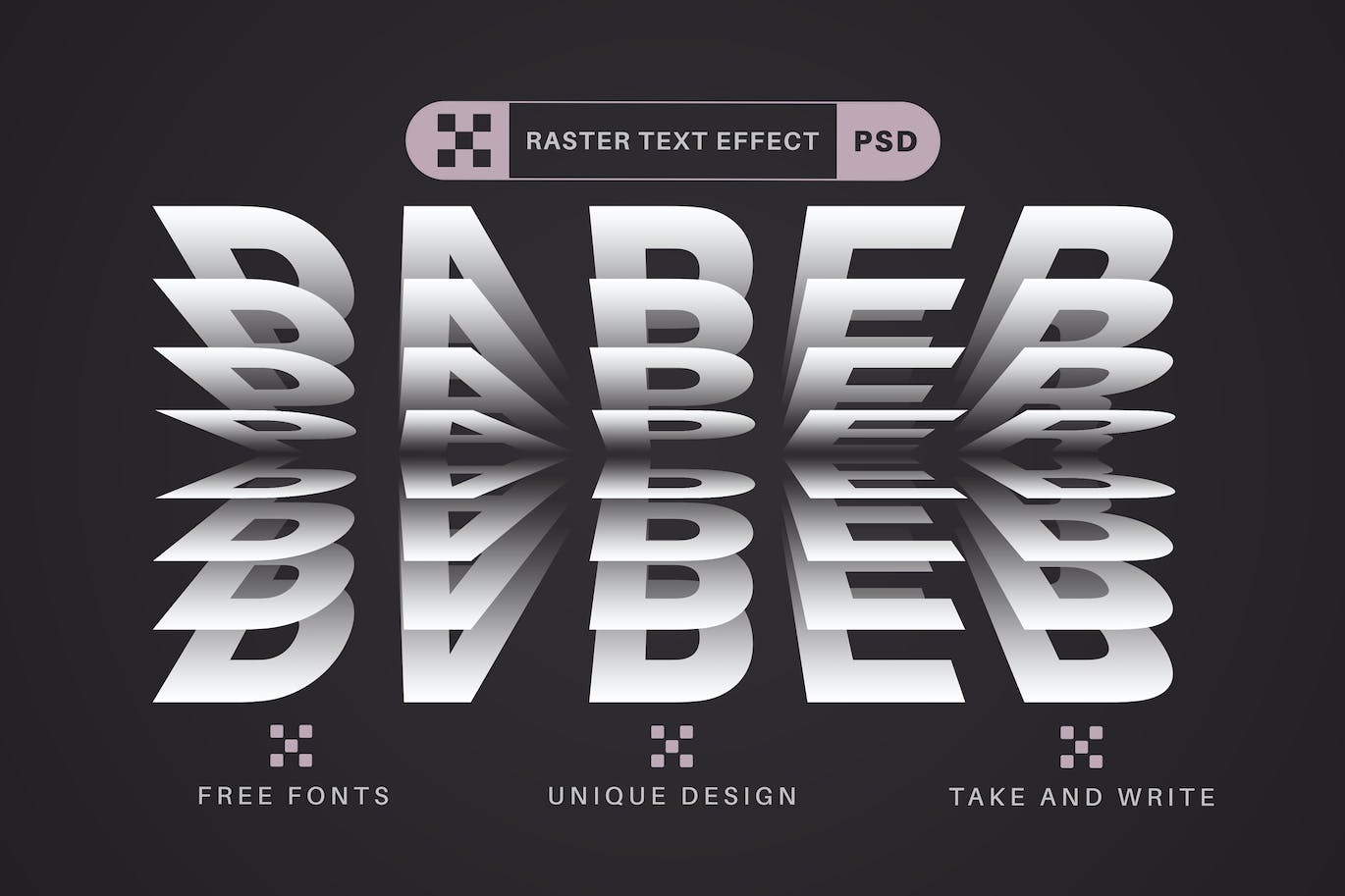 堆叠纸张文字效果字体样式 Paper Rustle – Editable Text Effect, Font Style 插件预设 sucaiwan.com