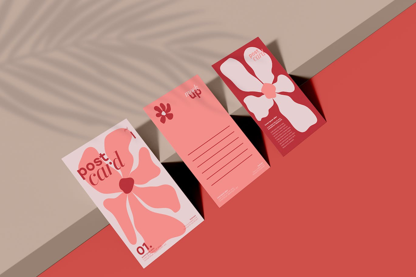 阴影斜放名片展示样机psd模板 Business Cards Mockup 样机素材 sucaiwan.com