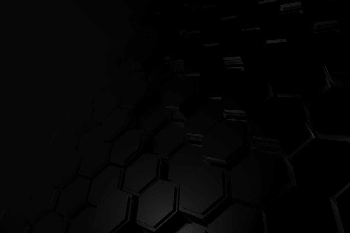 黑色蜂窝六边形背景素材 Black Hexagon Backgrounds 图片素材 sucaiwan.com