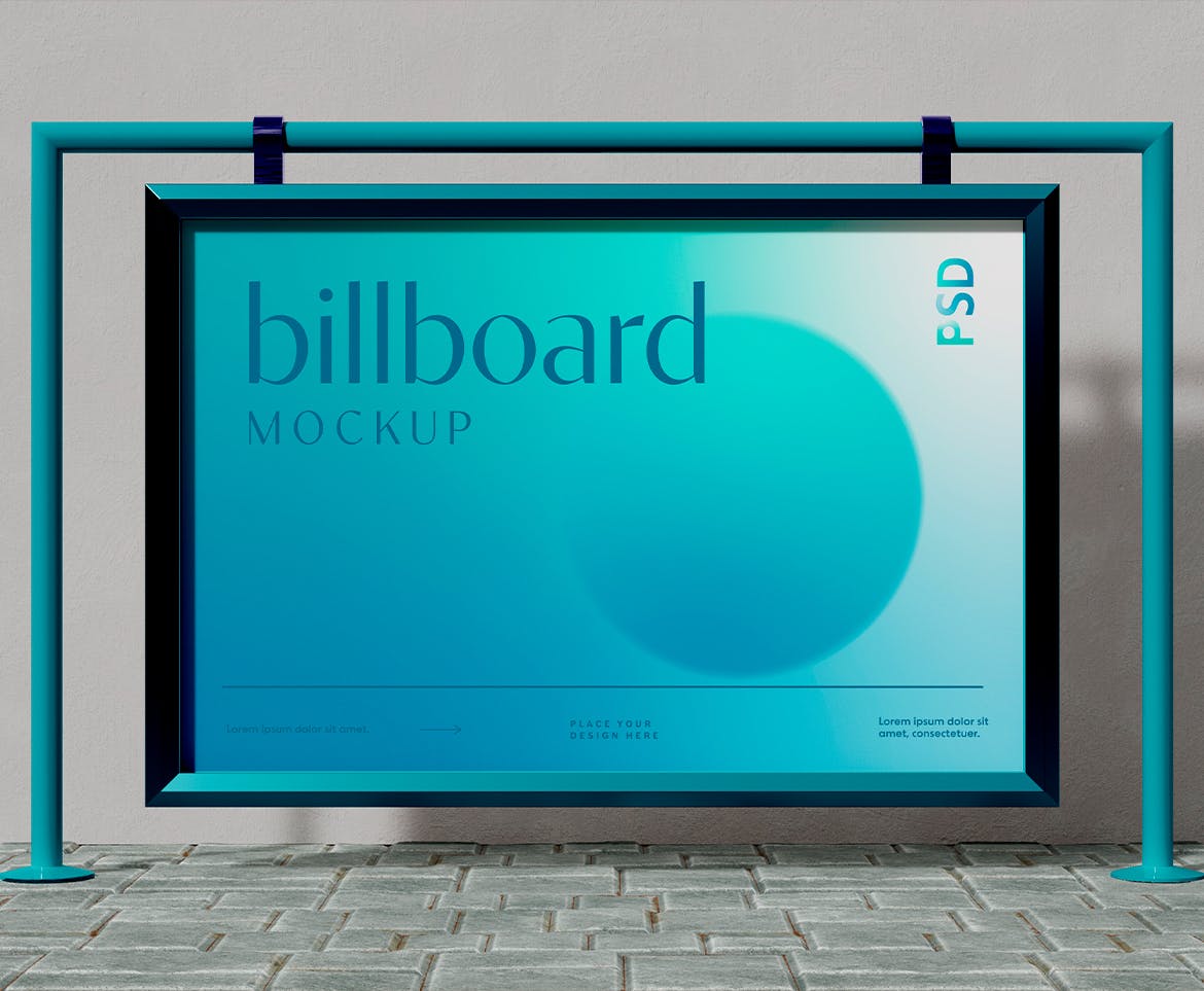 站台海报广告牌样机psd模板 Billboard Mockup 样机素材 sucaiwan.com