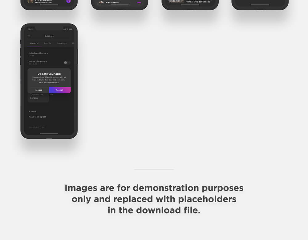 美学博客和出版App应用程序UI套件 APP UI sucaiwan.com