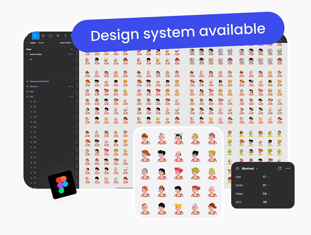 头像生成器制作工具包 APP UI sucaiwan.com