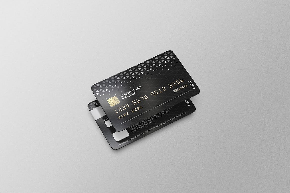 信用卡展示效果图样机psd模板 Credit Card Mockups 样机素材 sucaiwan.com
