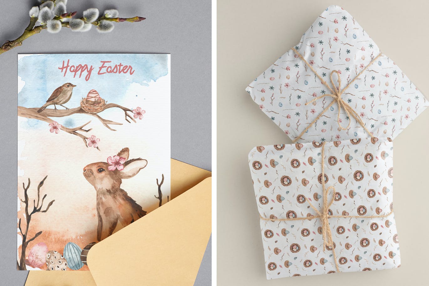 复活节快乐元素水彩画集 Happy Easter watercolor 图片素材 sucaiwan.com