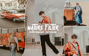 自然滤镜效果PS动作 Natural Filter Photoshop Actions