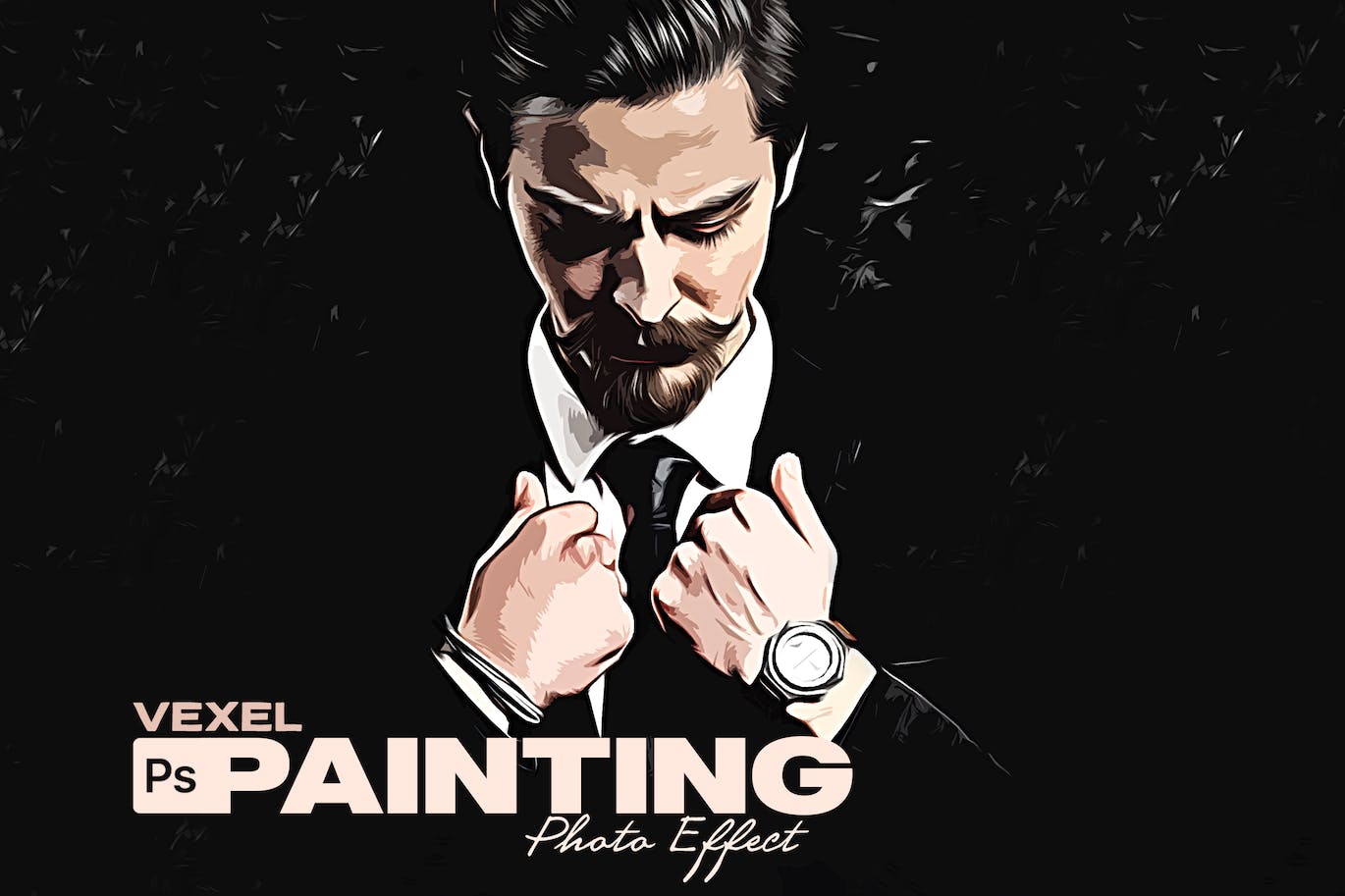 油画绘画PS照片效果模板 Vexel Painting Photoshop Effect 插件预设 sucaiwan.com