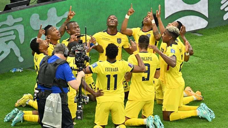 2022年世界杯厄瓜多尔队球衣字体 设计素材 sucaiwan.com