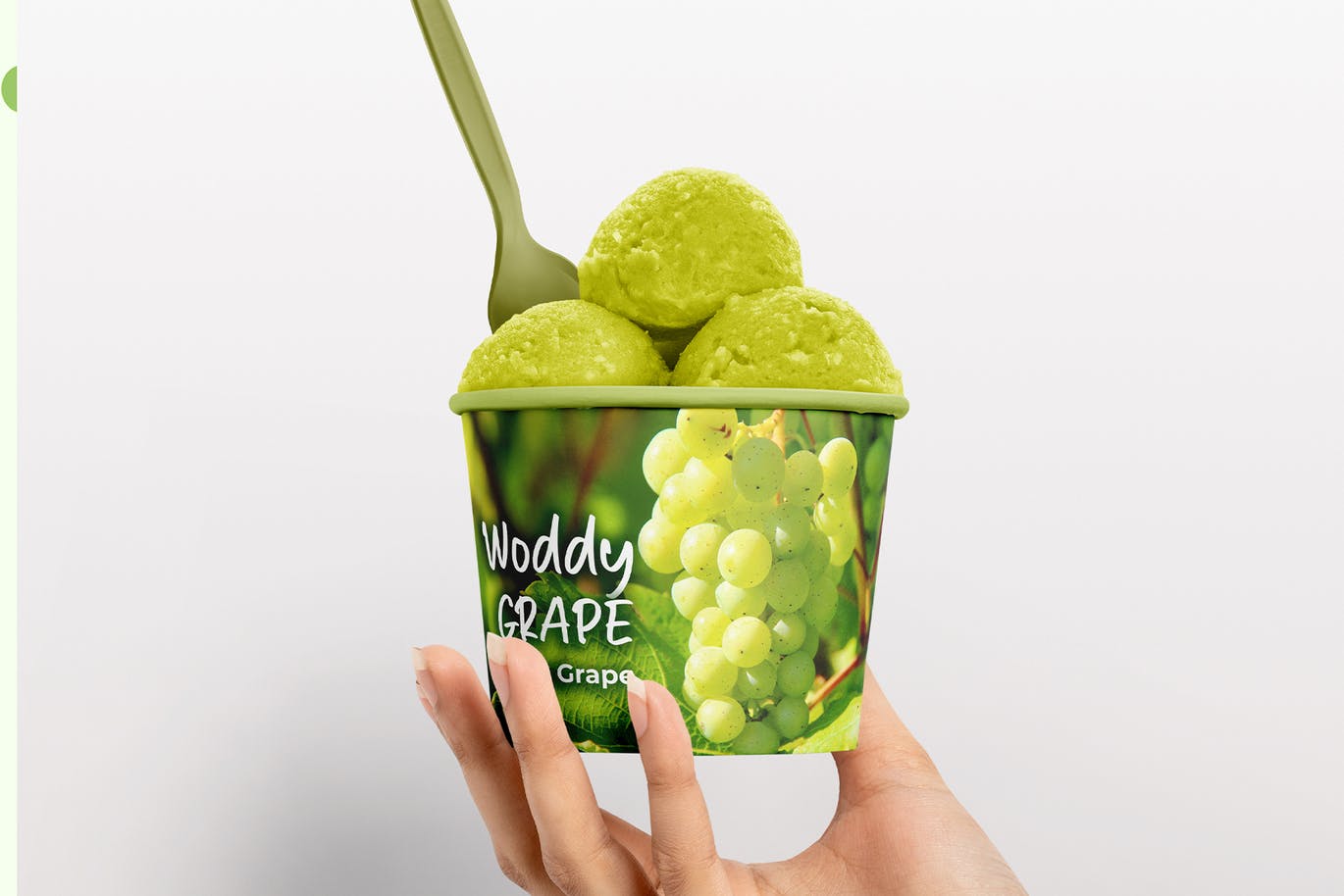 绿色产品包装手写字体素材 Sweet Grape 设计素材 sucaiwan.com