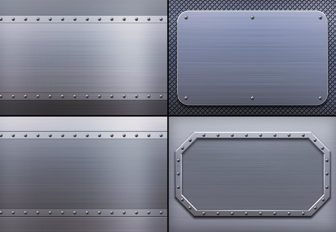 不锈钢金属纹理背景素材v3 Metal Backgrounds Col3 图片素材 sucaiwan.com