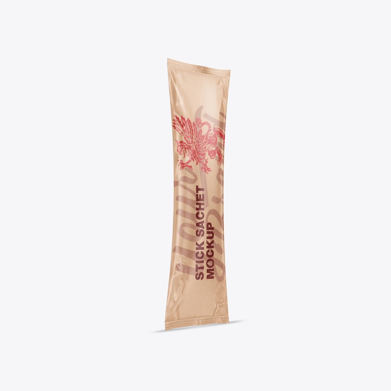 牛皮纸小袋包装设计样机图 Pack Kraft Stick Sachets Mockup 样机素材 sucaiwan.com