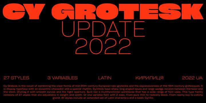 Cy Grotesk无衬线英文字体 设计素材 sucaiwan.com