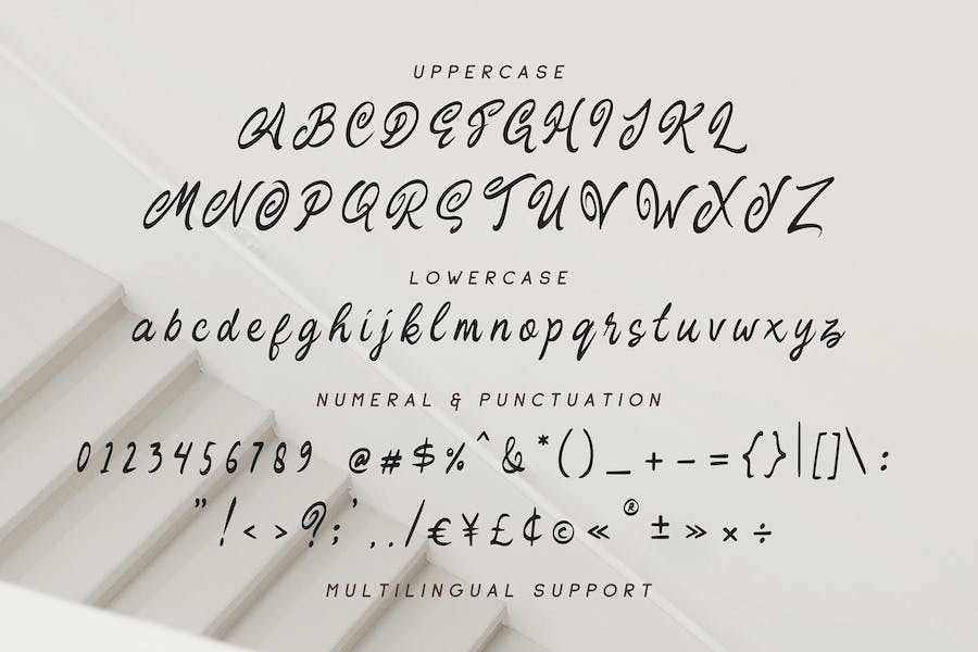 现代脚本手写字体素材 设计素材 sucaiwan.com