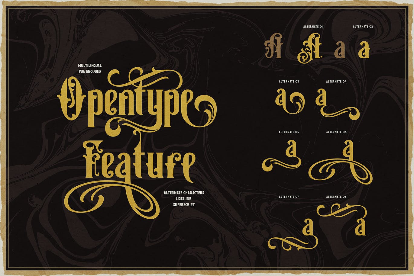 复古维多利亚版式设计衬线字体素材 Victorian Letterhead 设计素材 sucaiwan.com