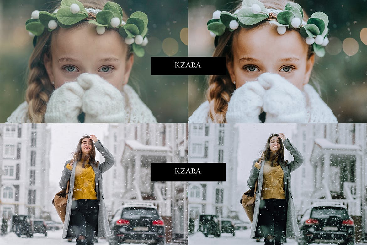 冬季绿色滤镜LR调色预设下载 Lightroom Presets – Winter Green 插件预设 sucaiwan.com