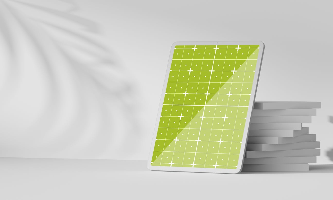 抽象背景苹果设备屏幕样机图psd素材 Abstract Background with Devices Mockup 样机素材 sucaiwan.com