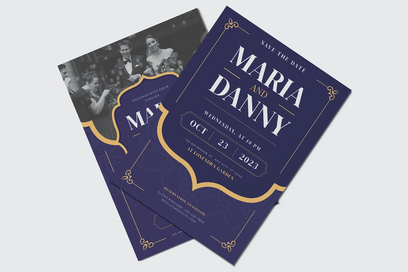 装饰婚礼请柬设计模板 Ornament Wedding Invitation 设计素材 sucaiwan.com