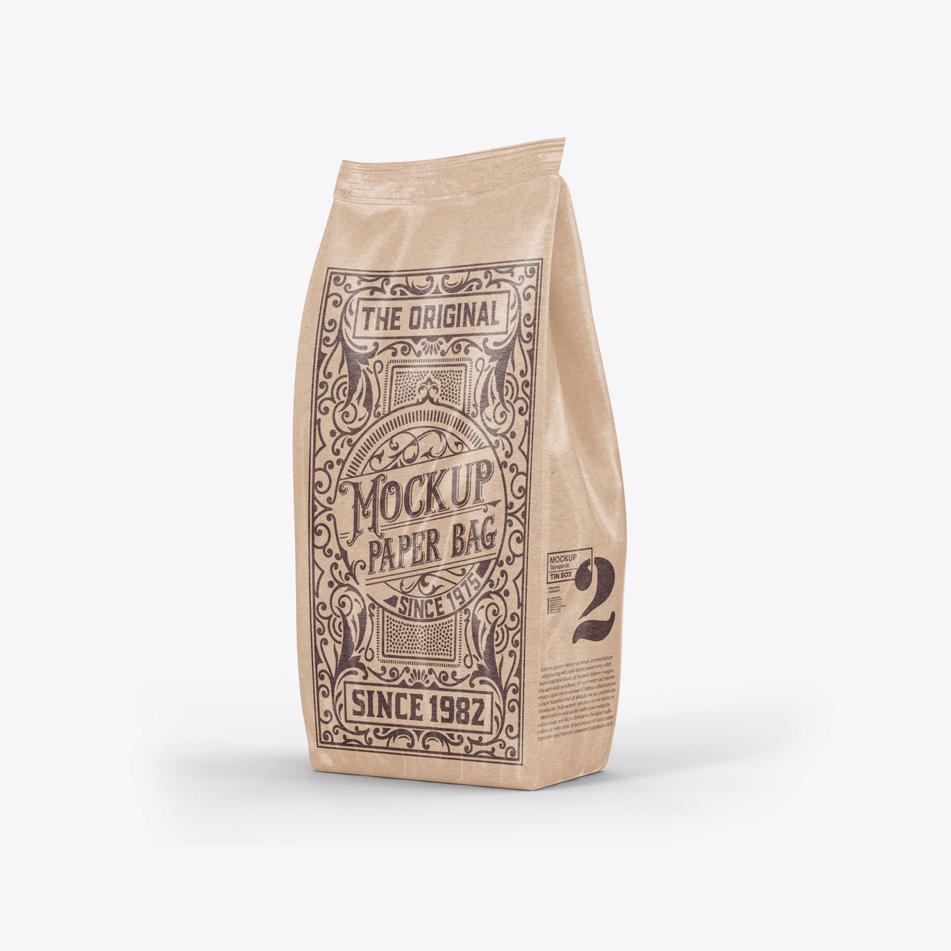牛皮纸食品袋设计样机图 Set Kraft Food Bag Mockup 样机素材 sucaiwan.com