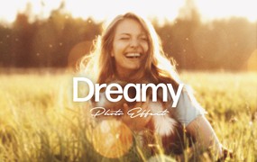 梦幻梦境PS照片效果模板 Dreamy Vibes Photoshop Effect