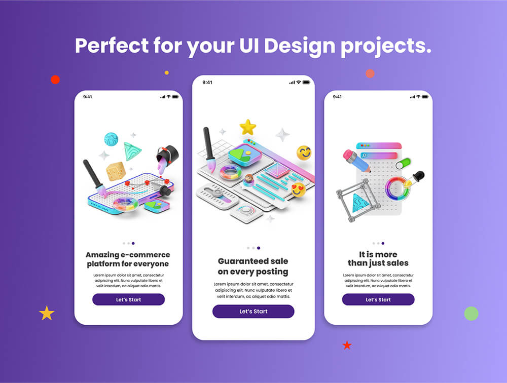 用户界面&图形设计3D图标和插画 图标素材 sucaiwan.com