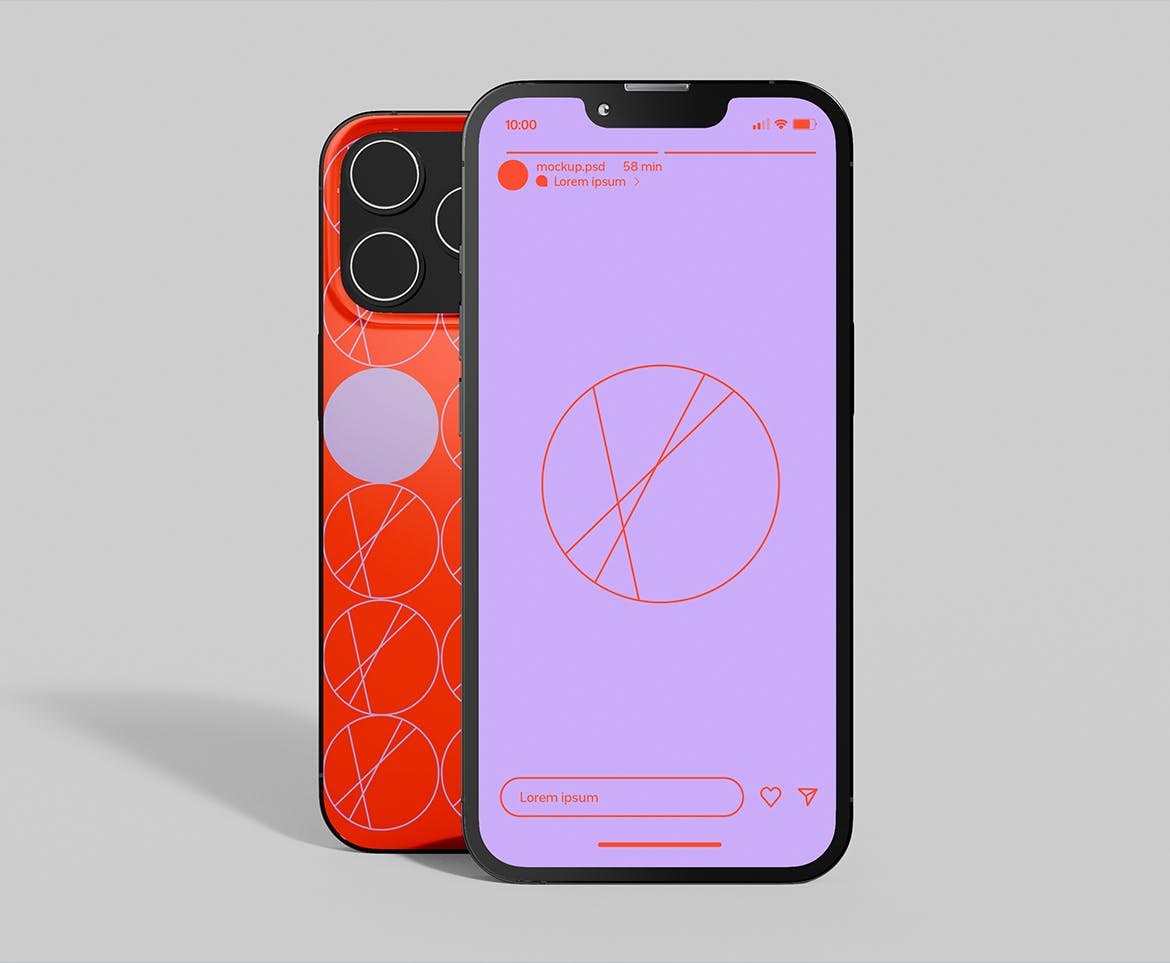 简约场景苹果iPhone手机样机psd模板v3 Smartphones Mockup 样机素材 sucaiwan.com