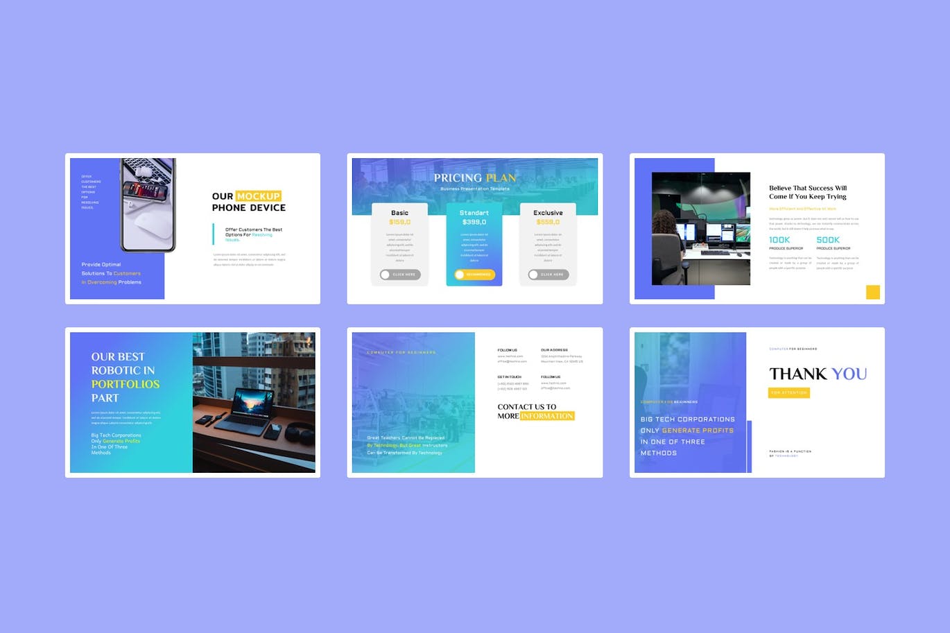 技术和商业谷歌幻灯片模板下载 Teknikal – Technology and Business Google Slide 幻灯图表 sucaiwan.com