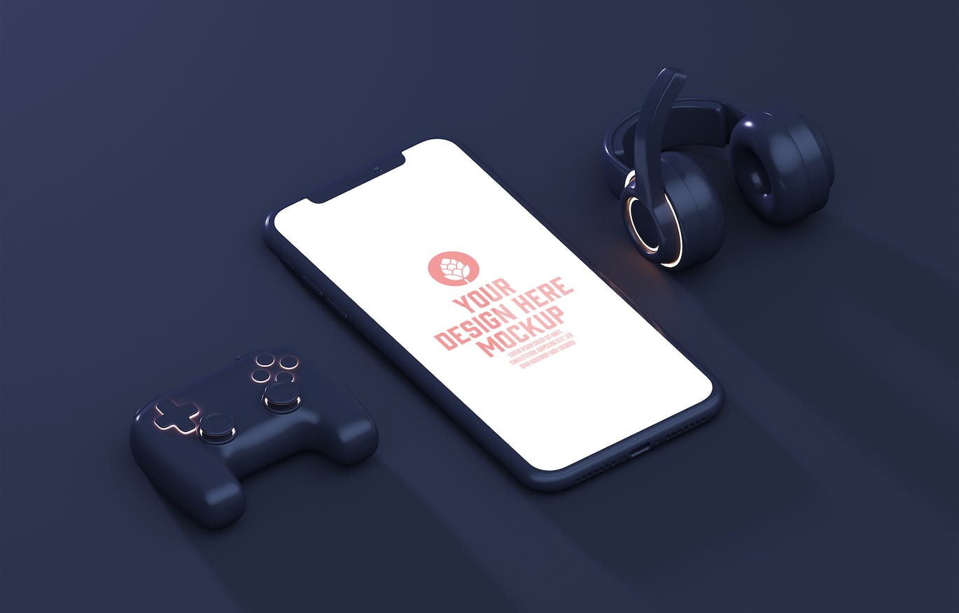 3D外设元素多媒体设备屏幕UI样机图psd素材 Set Multimedia Devices Mockup 样机素材 sucaiwan.com