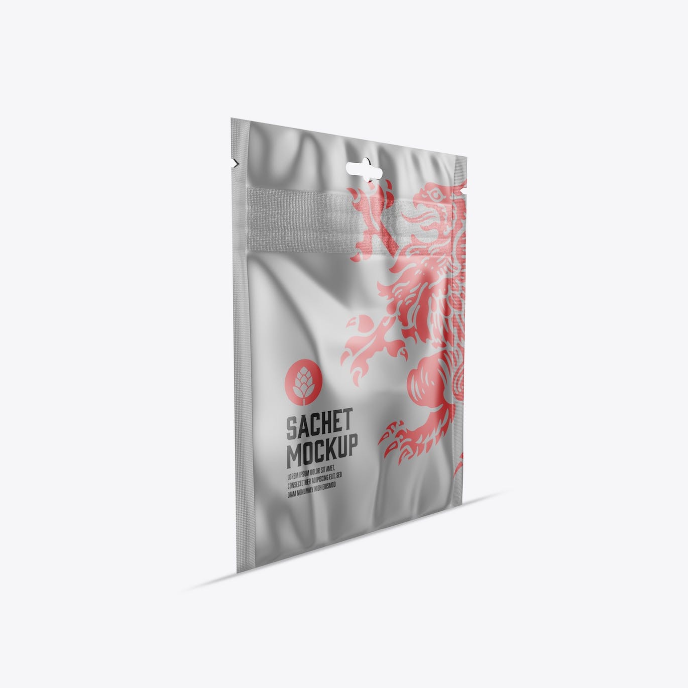 金属小袋包装设计样机图 Metallic Sachet Mockup 样机素材 sucaiwan.com