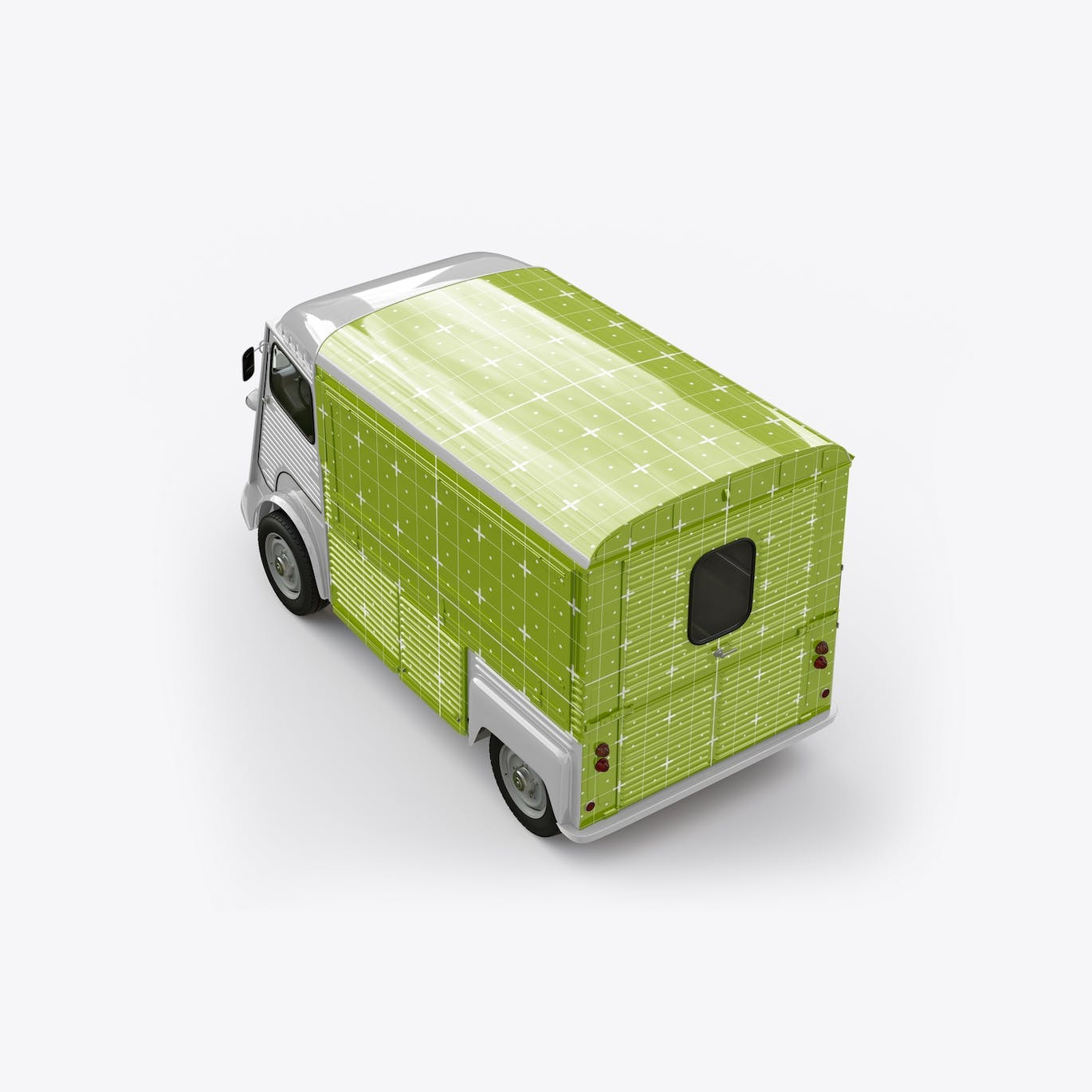 复古食品餐车广告展示样机图 Vintage Food Truck Mockup 样机素材 sucaiwan.com