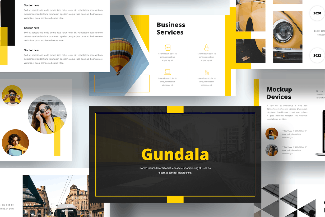 现代多用途PPT设计模板 Gundala – Modern Multipurpose PowerPoint 幻灯图表 sucaiwan.com