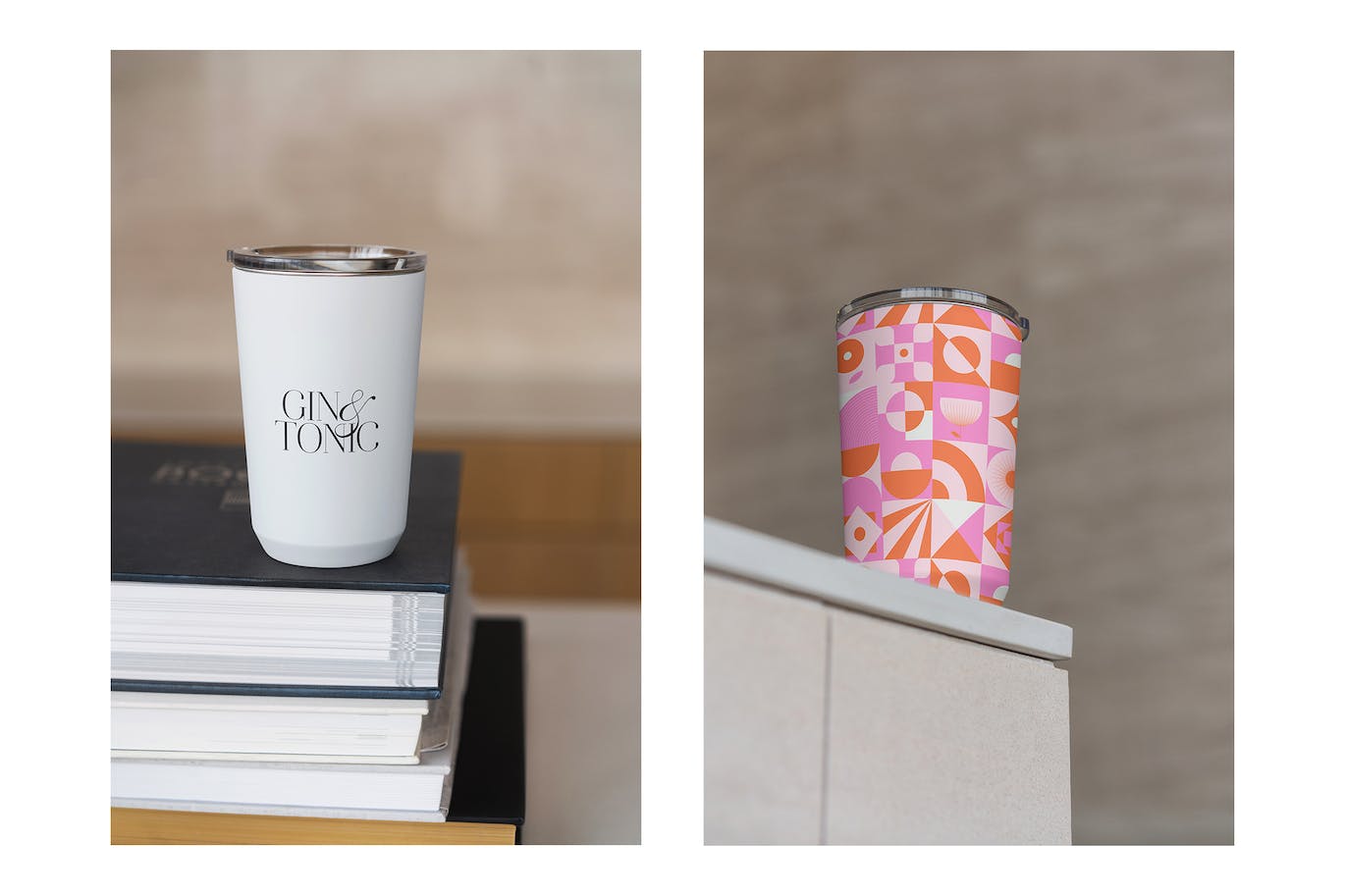 玻璃饮水杯包装设计样机素材包 Tumbler MockUps Pack 样机素材 sucaiwan.com