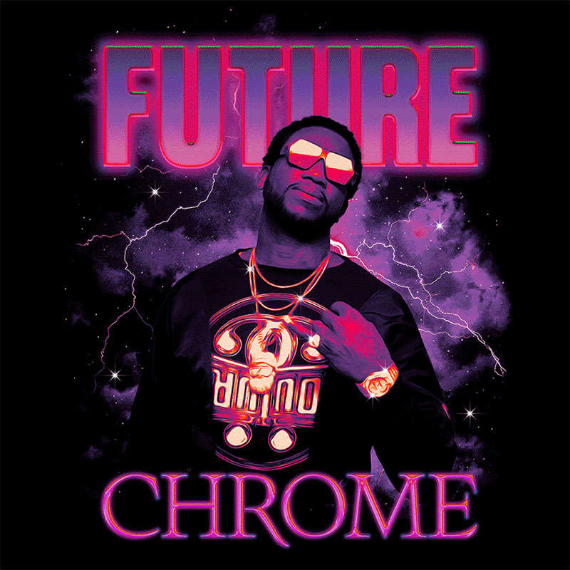 Y2K未来赛博朋克PS图层文本样式+笔刷套装 插件预设 sucaiwan.com