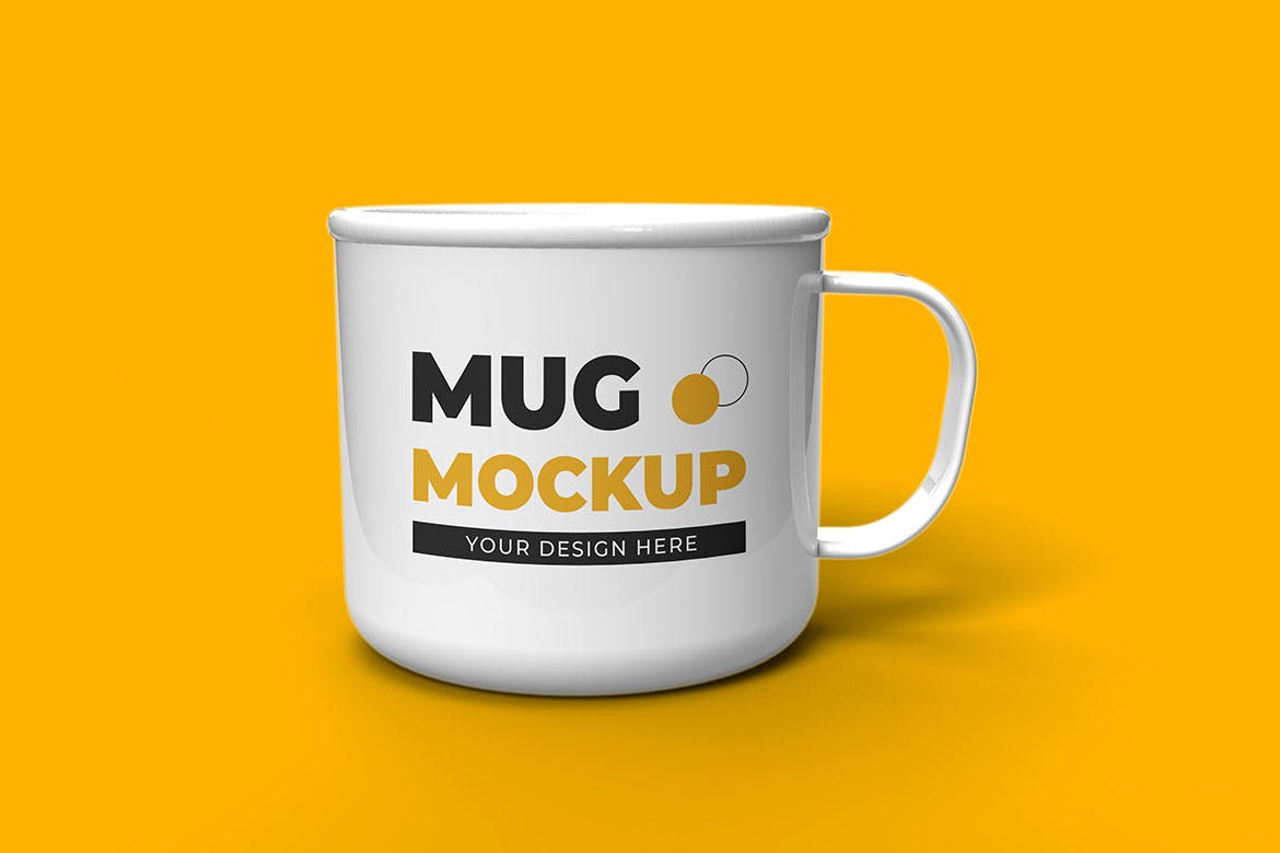 金属水杯外观设计样机图 Metal Mug Mock-up 样机素材 sucaiwan.com
