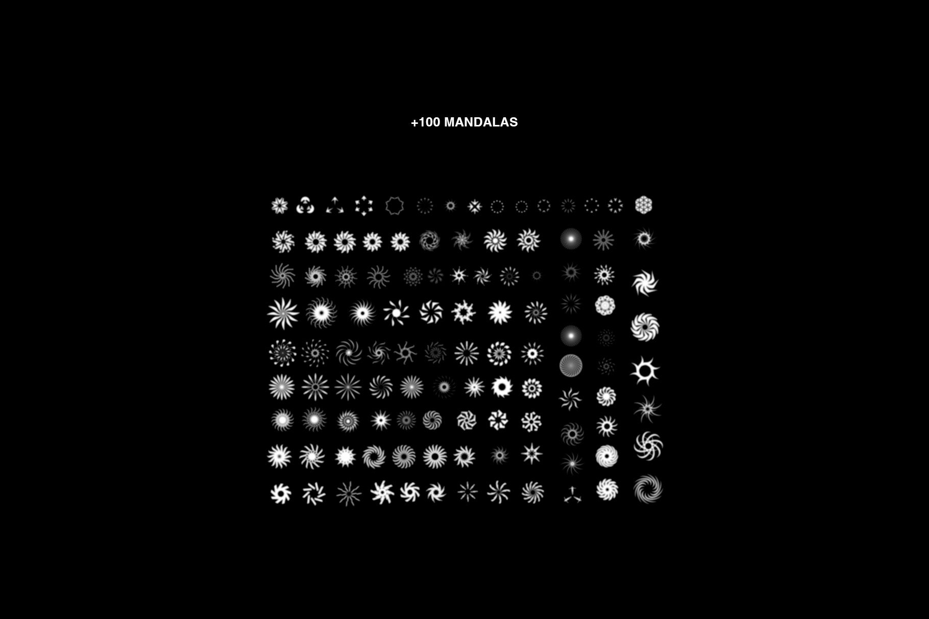 400+抽象艺术未来赛博朋克机甲风曼荼罗面具包装图标几何形状PNG&SVG&AI素材 图片素材 sucaiwan.com
