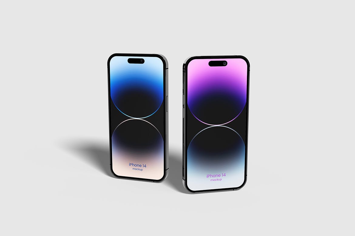 极简主义iPhone 14 Pro手机样机图 Minimalist iPhone 14 Mockup 样机素材 sucaiwan.com
