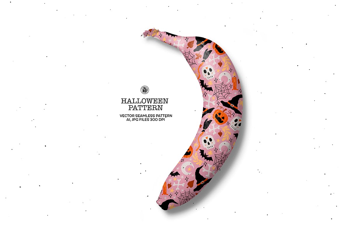 万圣节元素矢量图案 Halloween Vector Pattern 图片素材 sucaiwan.com