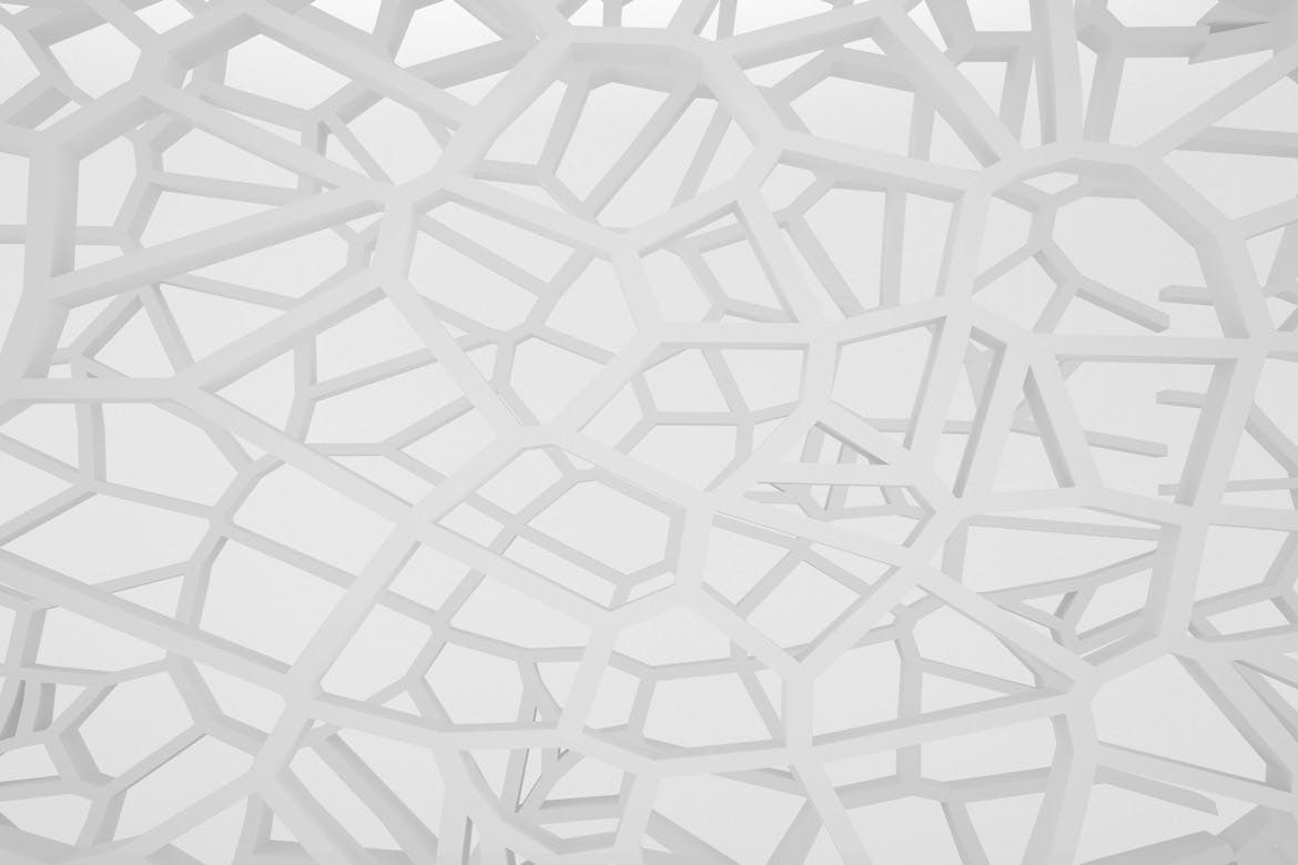 白色抽象生物形态背景素材v2 Biomorphic Backgrounds 2 图片素材 sucaiwan.com