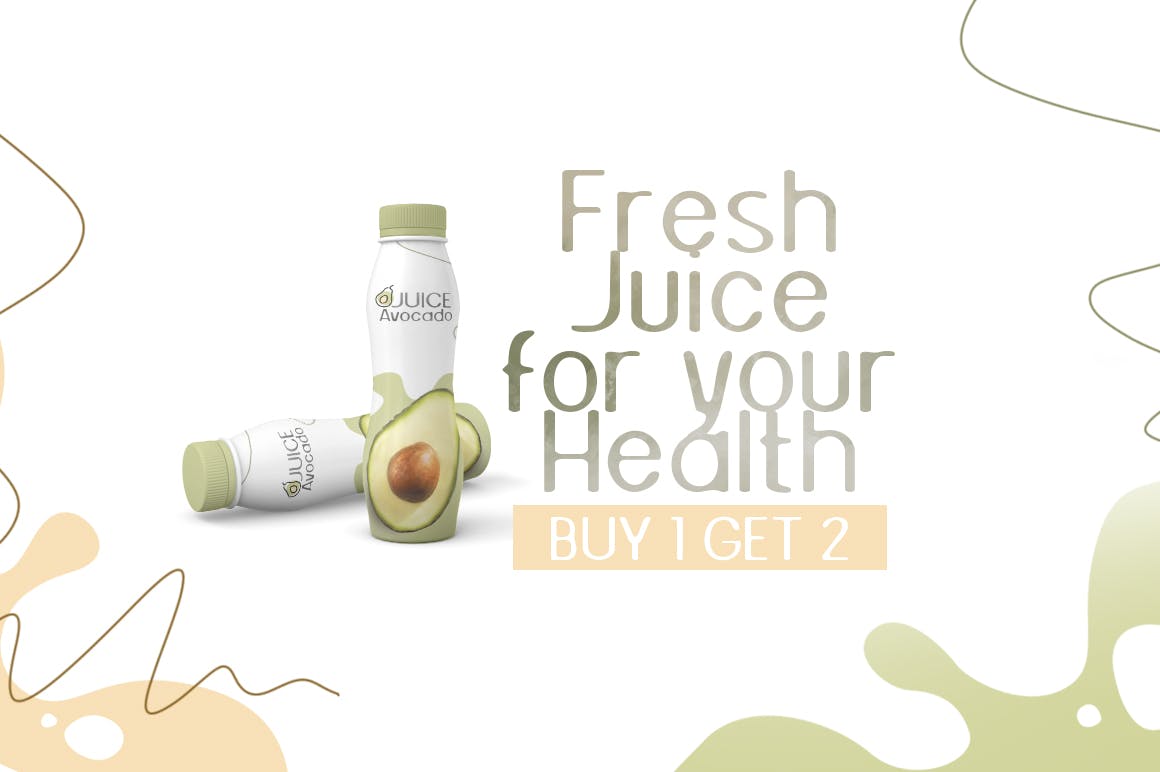 有趣的展示字体素材 Juice Avocado 设计素材 sucaiwan.com