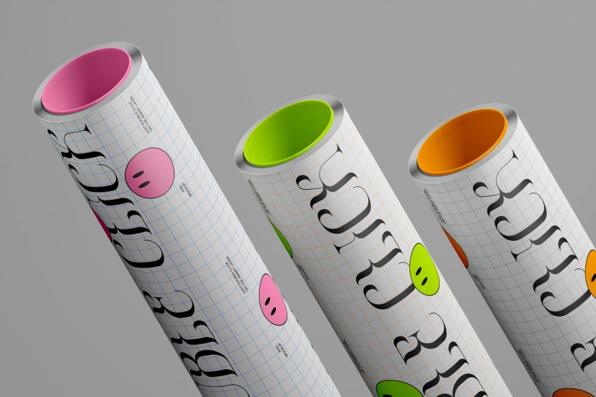 卷轴包装纸设计样机图psd模板 Wrapping Paper Mockup 样机素材 sucaiwan.com