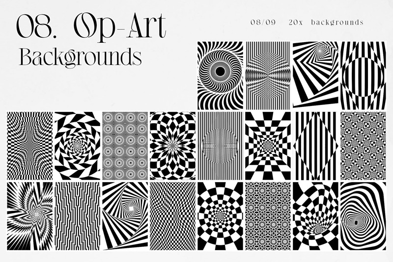 Inartflow 295个抽象欧普艺术形状像素渐变背景素材 图片素材 第7张-素材湾丨精选海外优质设计素材资源 Inartflow 295个抽象欧普艺术形状像素渐变背景素材 图片素材 sucaiwan.com