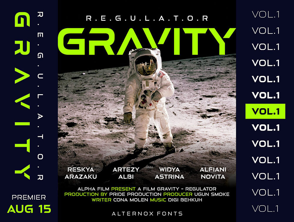 现代未来派显示无衬线字体系列 设计素材 sucaiwan.com