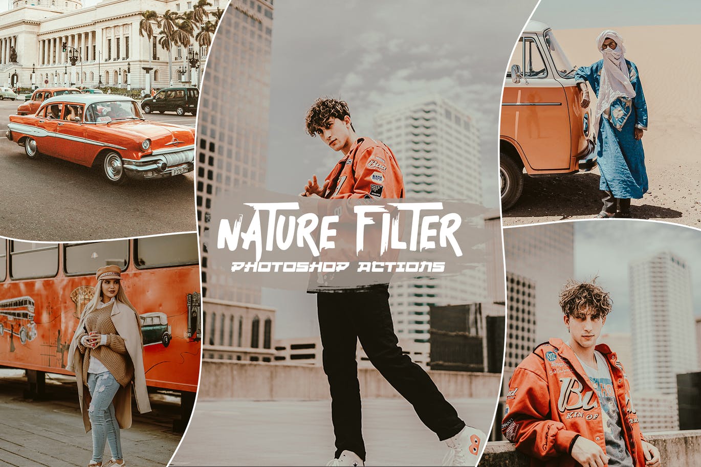 自然滤镜效果PS动作 Natural Filter Photoshop Actions 插件预设 sucaiwan.com