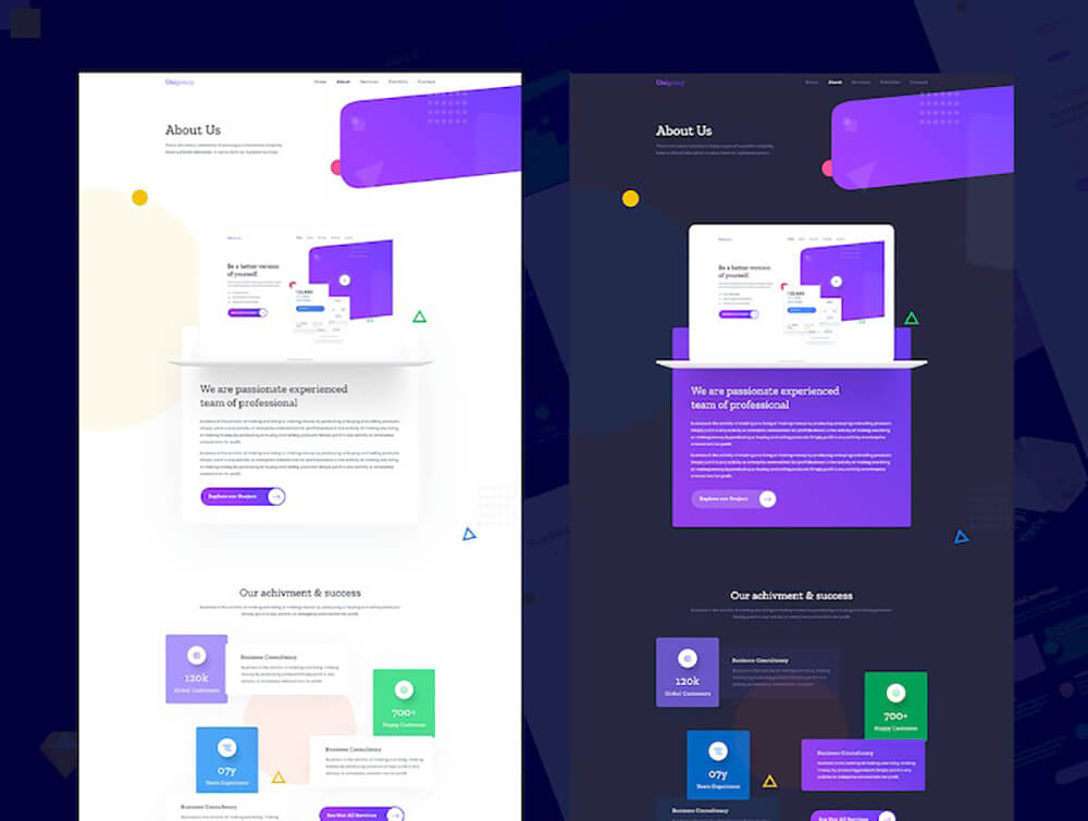 统一机构网站UI模板 APP UI sucaiwan.com
