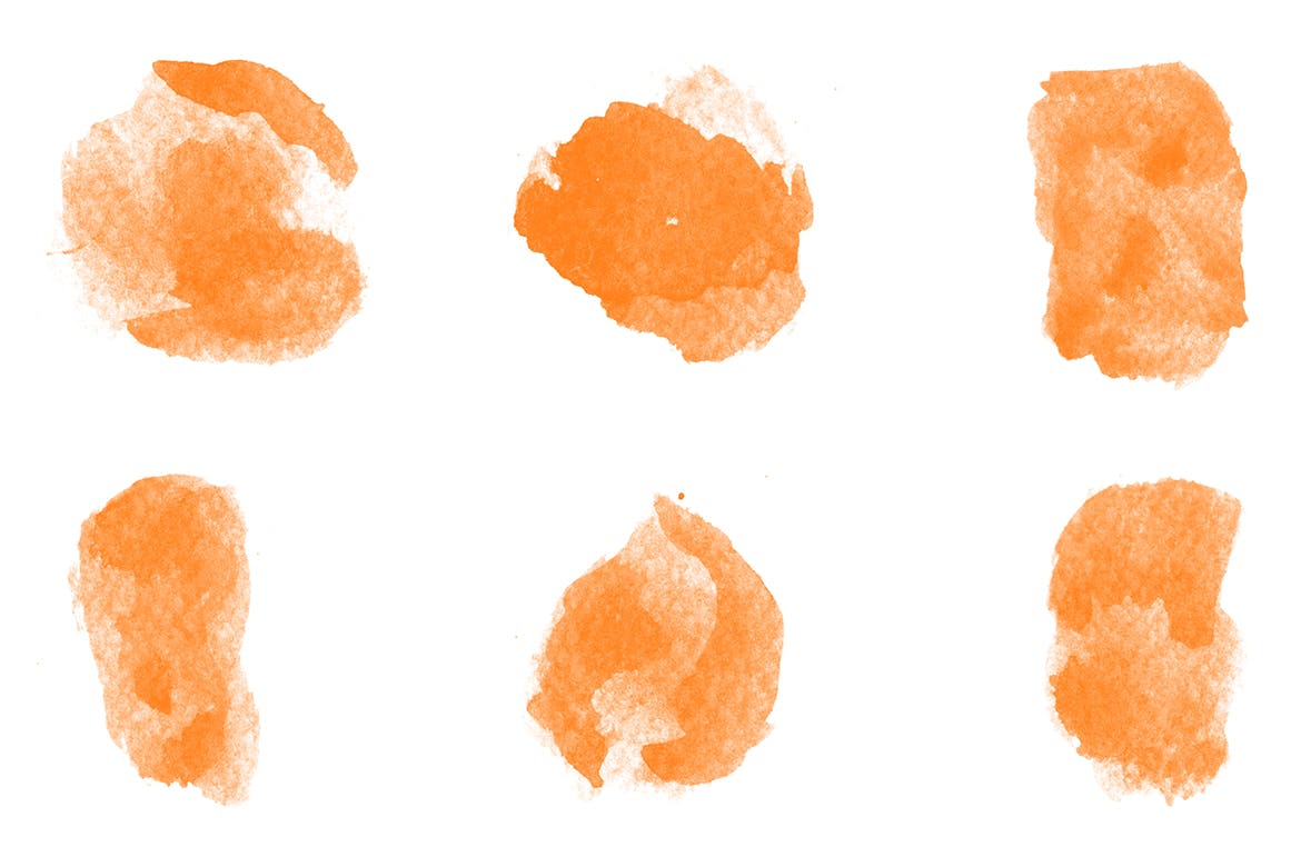 手工纹理水彩ps笔刷 Textured Watercolor Brushes 笔刷资源 sucaiwan.com