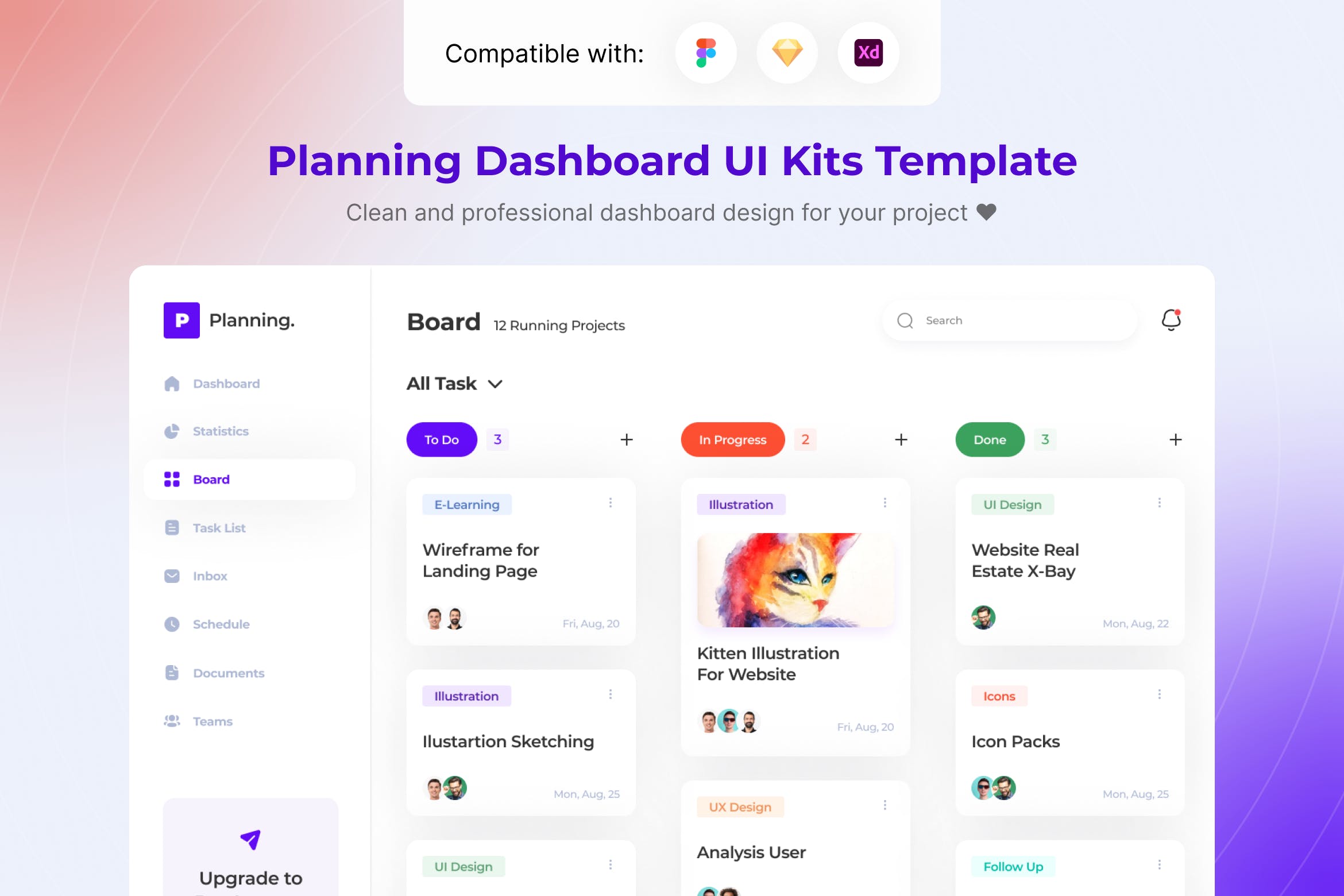 规划App移动应用UI套件模板 Planning Mobile App UI Kits Template APP UI sucaiwan.com