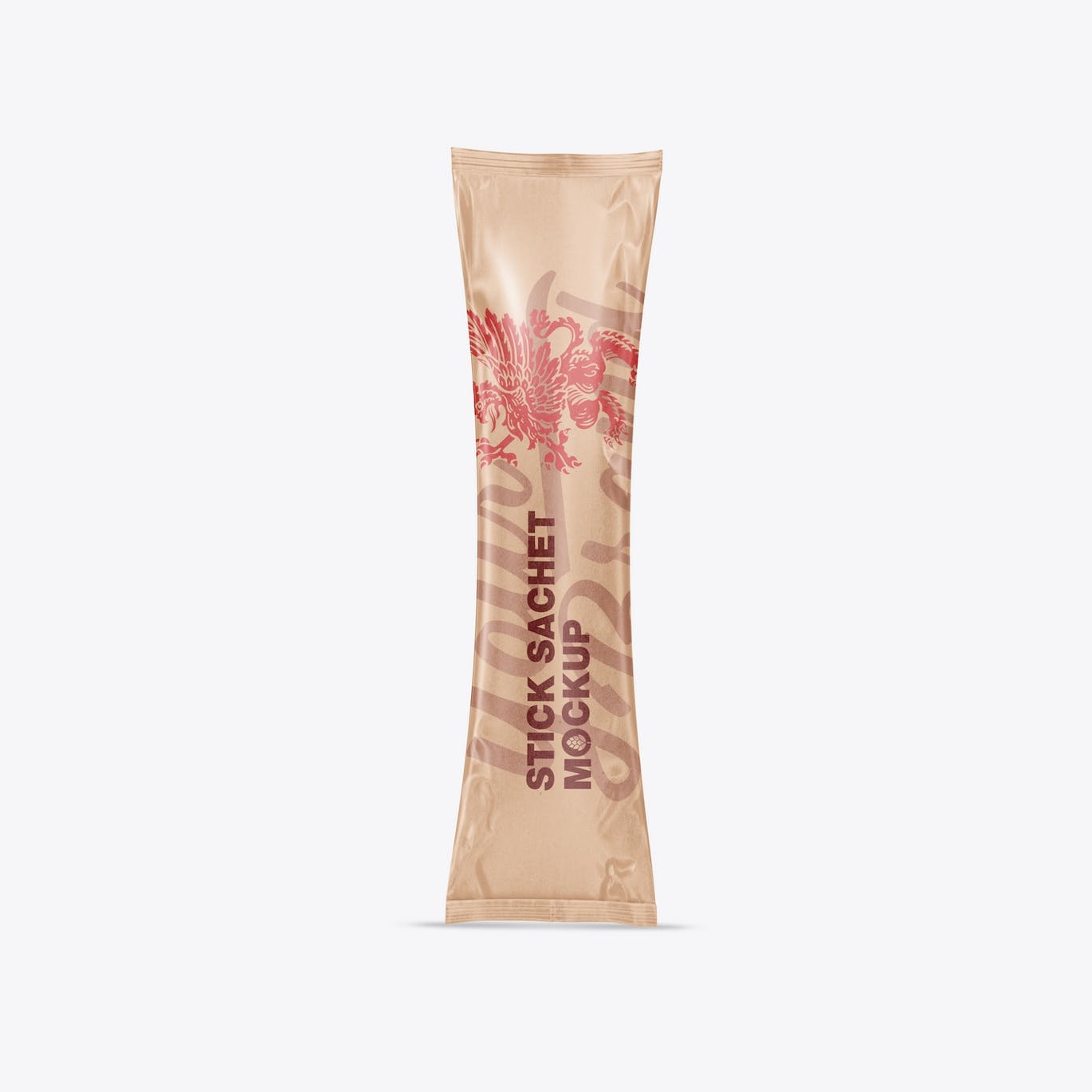 牛皮纸小袋包装设计样机图 Pack Kraft Stick Sachets Mockup 样机素材 sucaiwan.com