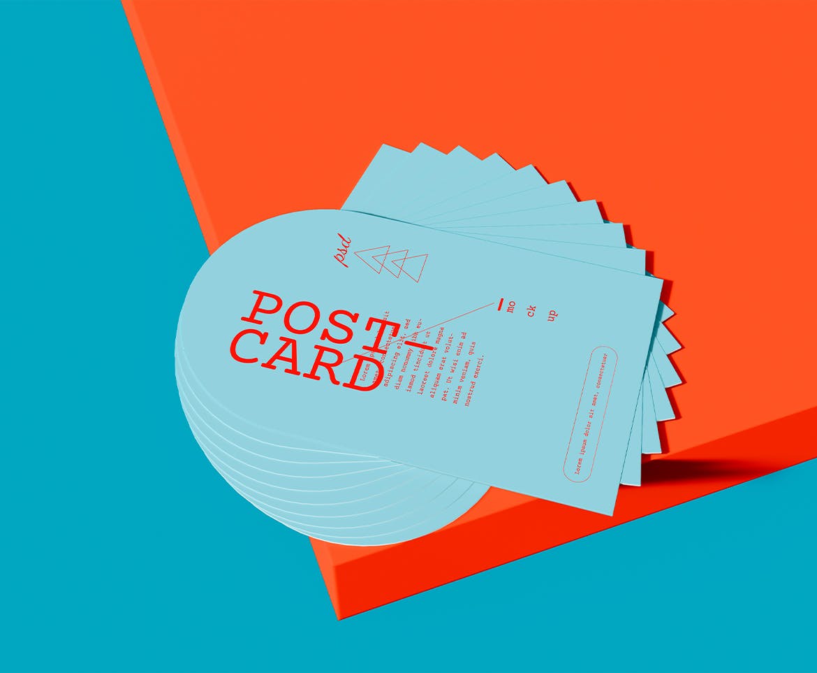 螺旋拱形名片展示样机psd模板 Business Cards Mockup 样机素材 sucaiwan.com